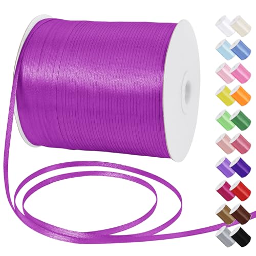 Uiopa Satinband 3mm x 790m Schleifenband Helles Fuchsia Geschenkband Stoff Ribbon Dekoband für Geschenkverpackungen, Einladungen, Blumensträuße, Hängende Ornamente, DIY-Projekte Uiopa Satinband 3mm x 790m Schleifenband Helles Fuchsia Geschenkband Stoff Ribbon Dekoband für Geschenkverpackungen, Einladungen, Blumensträuße, Hängende Ornamente, DIY-Projekte von Uiopa
