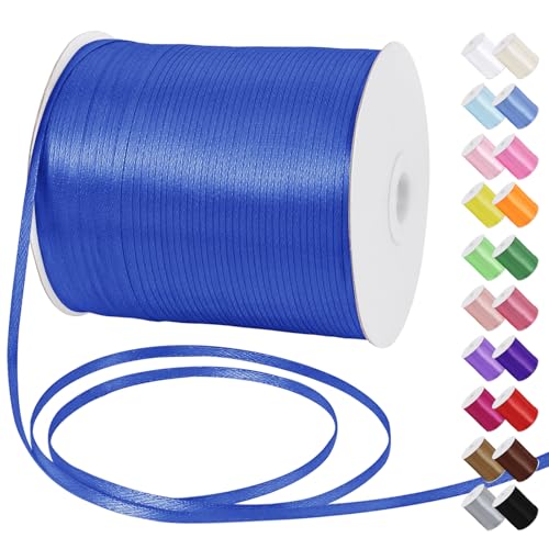 Uiopa Satinband 3mm x 790m Schleifenband Königsblau Geschenkband Stoff Ribbon Dekoband für Geschenkverpackungen, Einladungen, Blumensträuße, Hängende Ornamente, DIY-Projekte Uiopa Satinband 3mm x 790m Schleifenband Königsblau Geschenkband Stoff Ribbon Dekoband für Geschenkverpackungen, Einladungen, Blumensträuße, Hängende Ornamente, DIY-Projekte von Uiopa