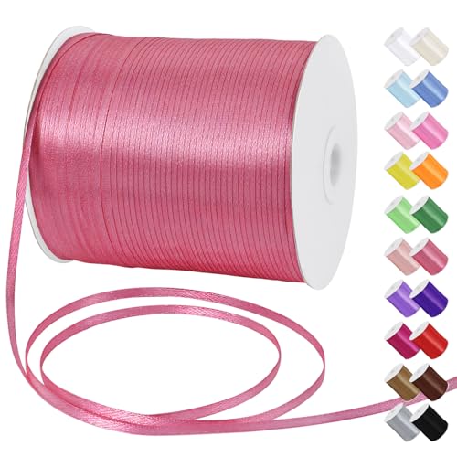 Uiopa Satinband 3mm x 790m Schleifenband Wassermelone Rot Geschenkband Stoff Ribbon Dekoband für Geschenkverpackungen, Einladungen, Blumensträuße, Hängende Ornamente, DIY-Projekte Uiopa Satinband 3mm x 790m Schleifenband Wassermelone Rot Geschenkband Stoff Ribbon Dekoband für Geschenkverpackungen, Einladungen, Blumensträuße, Hängende Ornamente, DIY-Projekte von Uiopa