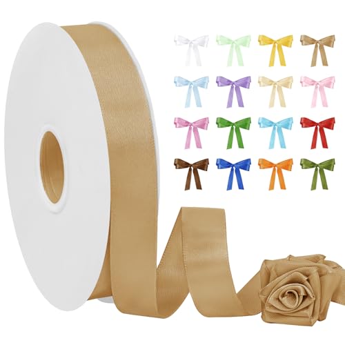 Uiopa Satinband Dunkles Khaki 20mm Breit, 91m Seidenband Schleifenband Satin Band, Polyester Geschenkband Stoff Dekoband für Geschenkverpackungen, Blumensträuße, Hochzeit, DIY Handwerk Uiopa Satinband Dunkles Khaki 20mm Breit, 91m Seidenband Schleifenband Satin Band, Polyester Geschenkband Stoff Dekoband für Geschenkverpackungen, Blumensträuße, Hochzeit, DIY Handwerk von Uiopa