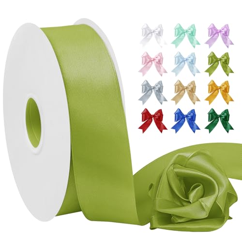 Uiopa Satinband Fruchtgrün 40mm Breit, 91m Seidenband Schleifenband Satin Band, Polyester Geschenkband Stoff Dekoband für Geschenkverpackungen, Blumensträuße, Hochzeit, DIY Handwerk Uiopa Satinband Fruchtgrün 40mm Breit, 91m Seidenband Schleifenband Satin Band, Polyester Geschenkband Stoff Dekoband für Geschenkverpackungen, Blumensträuße, Hochzeit, DIY Handwerk von Uiopa