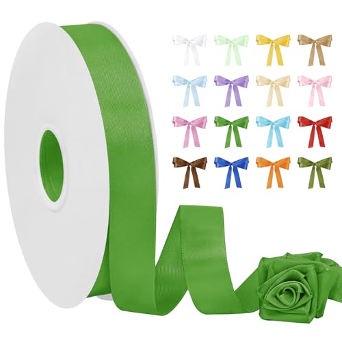 Uiopa Satinband Grasgrün 20mm Breit, 91m Seidenband Schleifenband Satin Band, Polyester Geschenkband Stoff Dekoband für Geschenkverpackungen, Blumensträuße, Hochzeit, DIY Handwerk Uiopa Satinband Grasgrün 20mm Breit, 91m Seidenband Schleifenband Satin Band, Polyester Geschenkband Stoff Dekoband für Geschenkverpackungen, Blumensträuße, Hochzeit, DIY Handwerk von Uiopa