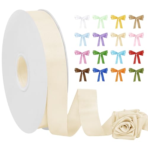 Uiopa Satinband Helles Khaki 20mm Breit, 91m Seidenband Schleifenband Satin Band, Polyester Geschenkband Stoff Dekoband für Geschenkverpackungen, Blumensträuße, Hochzeit, DIY Handwerk Uiopa Satinband Helles Khaki 20mm Breit, 91m Seidenband Schleifenband Satin Band, Polyester Geschenkband Stoff Dekoband für Geschenkverpackungen, Blumensträuße, Hochzeit, DIY Handwerk von Uiopa