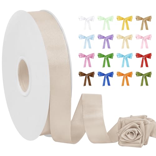 Uiopa Satinband Khaki 20mm Breit, 91m Seidenband Schleifenband Satin Band, Polyester Geschenkband Stoff Dekoband für Geschenkverpackungen, Blumensträuße, Hochzeit, DIY Handwerk Uiopa Satinband Khaki 20mm Breit, 91m Seidenband Schleifenband Satin Band, Polyester Geschenkband Stoff Dekoband für Geschenkverpackungen, Blumensträuße, Hochzeit, DIY Handwerk von Uiopa