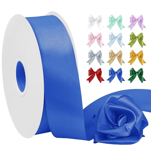 Uiopa Satinband Königsblau 40mm Breit, 91m Seidenband Schleifenband Satin Band, Polyester Geschenkband Stoff Dekoband für Geschenkverpackungen, Blumensträuße, Hochzeit, DIY Handwerk Uiopa Satinband Königsblau 40mm Breit, 91m Seidenband Schleifenband Satin Band, Polyester Geschenkband Stoff Dekoband für Geschenkverpackungen, Blumensträuße, Hochzeit, DIY Handwerk von Uiopa