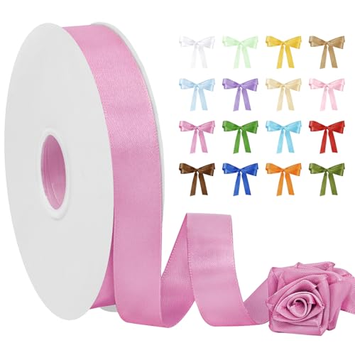 Uiopa Satinband Pfirsichrot 20mm Breit, 91m Seidenband Schleifenband Satin Band, Polyester Geschenkband Stoff Dekoband für Geschenkverpackungen, Blumensträuße, Hochzeit, DIY Handwerk Uiopa Satinband Pfirsichrot 20mm Breit, 91m Seidenband Schleifenband Satin Band, Polyester Geschenkband Stoff Dekoband für Geschenkverpackungen, Blumensträuße, Hochzeit, DIY Handwerk von Uiopa