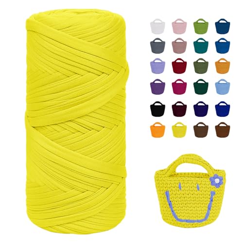 Uiopa T-Shirt Garn, 200g/60m Taschengarn zum Häkeln, Bändchengarn Häkeln Chunky T Shirt Yarn für Häkeltaschen, Körbe, Teppiche, Heimdekoration, DIY-Projekt Uiopa T-Shirt Garn, 200g/60m Taschengarn zum Häkeln, Bändchengarn Häkeln Chunky T Shirt Yarn für Häkeltaschen, Körbe, Teppiche, Heimdekoration, DIY-Projekt von Uiopa