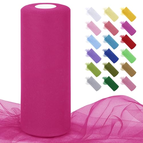 Uiopa Tüll Dunkelrosenrot 30cm x 91m Tüllstoff Polyester Netzstoff Tüllband Tüll Stoff Rolle für Tutu Röcke, Geschenkverpackung, Geburtstag/Party/Hochzeitsdekoration, DIY-Projekte Uiopa Tüll Dunkelrosenrot 30cm x 91m Tüllstoff Polyester Netzstoff Tüllband Tüll Stoff Rolle für Tutu Röcke, Geschenkverpackung, Geburtstag/Party/Hochzeitsdekoration, DIY-Projekte von Uiopa