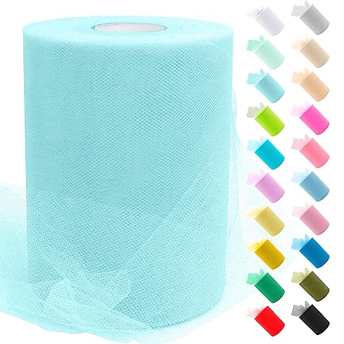Uiopa Tüllstoff, Aqua, 15 cm x 91,4 m, Rolle aus Polyester, Netzstoff, für Tutu, Rock, Deko, Hochzeit/Party, Stuhldekoration, Hochzeit, Schleife, Geschenk, Basteln Uiopa Tüllstoff, Aqua, 15 cm x 91,4 m, Rolle aus Polyester, Netzstoff, für Tutu, Rock, Deko, Hochzeit/Party, Stuhldekoration, Hochzeit, Schleife, Geschenk, Basteln von Uiopa