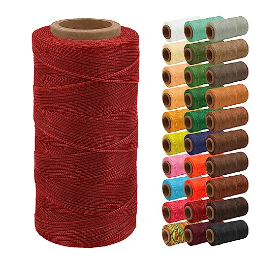 Uiopa Wachsfaden, 1mm x 200m Flacher Ledergarn Gewachst, Leder Nähen Faden Sattlergarn Gewachste für Lederprojekten, Reparatur, Buchbinden, DIY Basteln Uiopa Wachsfaden, 1mm x 200m Flacher Ledergarn Gewachst, Leder Nähen Faden Sattlergarn Gewachste für Lederprojekten, Reparatur, Buchbinden, DIY Basteln von Uiopa