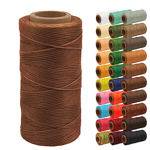 Uiopa Wachsfaden, 1mm x 200m Flacher Ledergarn Gewachst, Leder Nähen Faden Sattlergarn Gewachste für Nähprojekte, Reparatur, Buchbinden, DIY Basteln Uiopa Wachsfaden, 1mm x 200m Flacher Ledergarn Gewachst, Leder Nähen Faden Sattlergarn Gewachste für Nähprojekte, Reparatur, Buchbinden, DIY Basteln von Uiopa