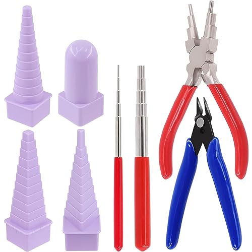 1 x 15,2 cm Spulenwerkzeug und Haltezange für die Schmuckherstellung, Drahtschleifen-Werkzeug, 8-teiliges Set für Drahtschmuckherstellung 1 x 15,2 cm Spulenwerkzeug und Haltezange für die Schmuckherstellung, Drahtschleifen-Werkzeug, 8-teiliges Set für Drahtschmuckherstellung von Uitndvyte