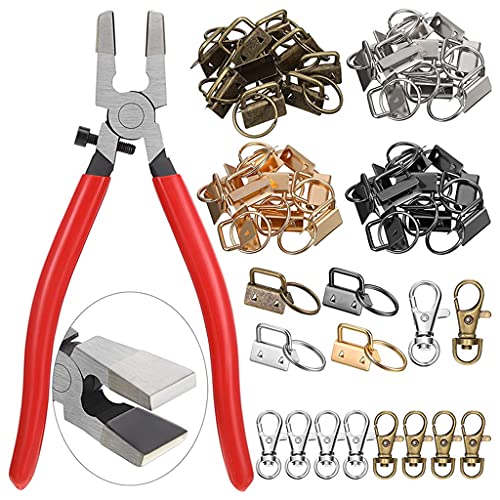 1 x Set mit 49 Stück Schlüsselring-Clips und Handgelenkmanschetten für Handwerkzeuge, 25 mm 1 x Set mit 49 Stück Schlüsselring-Clips und Handgelenkmanschetten für Handwerkzeuge, 25 mm von Uitndvyte