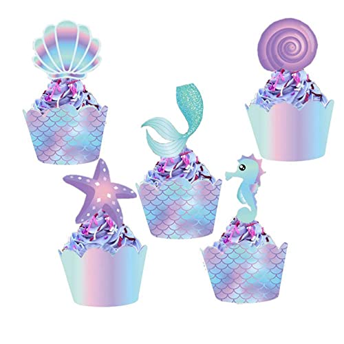 20 x Cupcake-Dekorationen und Cupcake-Förmchen, Partyzubehör für Geburtstagsfeiern 20 x Cupcake-Dekorationen und Cupcake-Förmchen, Partyzubehör für Geburtstagsfeiern von Uitndvyte