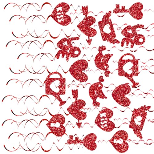 30 Stück Herz-Spiralen zum Aufhängen, zarte Herz-Pergament, Dekoration für Valentinstag oder andere Feierlichkeiten 30 Stück Herz-Spiralen zum Aufhängen, zarte Herz-Pergament, Dekoration für Valentinstag oder andere Feierlichkeiten von Uitndvyte