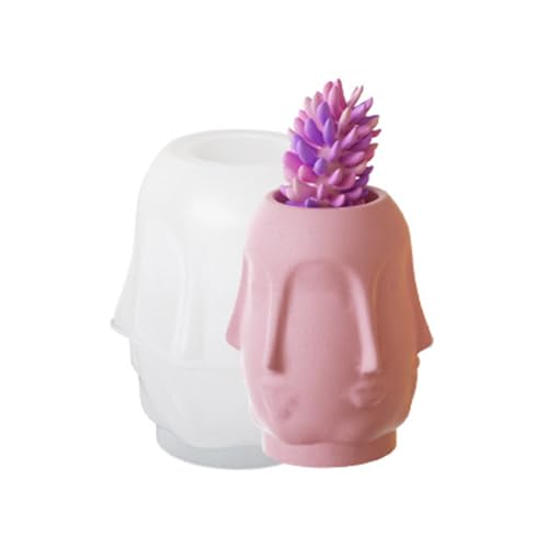3D-Form für Blumentöpfe, polyedrisches Gesicht, Stifthalter, Silikon, Beton, Gips, Pflanzgefäß, Epoxidharz-Formen von Uitndvyte
