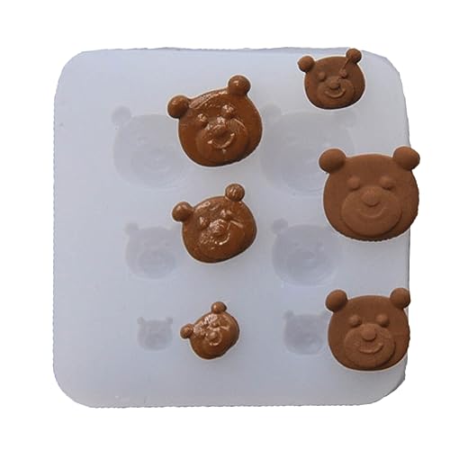 3D Stereolite Bear Head Ornamente Handwerk Silikonform Epoxidharz Handwerk Schmuck geeignet für Heimdekoration von Uitndvyte