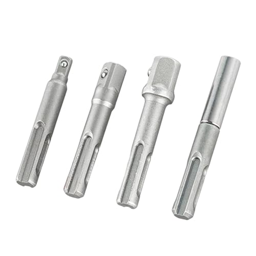 4 x Steckschlüssel-Adapter, Bohrer-Bit-Verlängerungsadapter aus Stahl für elektrische Schraubendreher, Bohrer für Schraubendreher 4 x Steckschlüssel-Adapter, Bohrer-Bit-Verlängerungsadapter aus Stahl für elektrische Schraubendreher, Bohrer für Schraubendreher von Uitndvyte