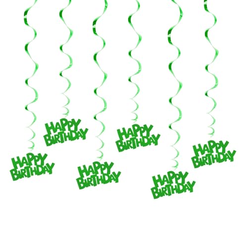 6 Stück Spiral-Hängedekorationen, langlebig und praktisch, schöne spiralförmige hängende Dekorationen für Geburtstage und Partys 6 Stück Spiral-Hängedekorationen, langlebig und praktisch, schöne spiralförmige hängende Dekorationen für Geburtstage und Partys von Uitndvyte