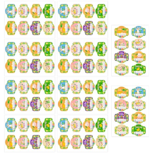 80 Stück Cartoon-Namensaufkleber, Verpackungsetikett, Hasen, Eier, dekorative Aufkleber für Siegel, Umschläge, Karten, Verpackungen, Scrapbooking 80 Stück Cartoon-Namensaufkleber, Verpackungsetikett, Hasen, Eier, dekorative Aufkleber für Siegel, Umschläge, Karten, Verpackungen, Scrapbooking von Uitndvyte