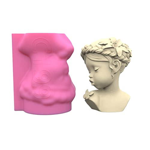 Butterfly-Girls Harzform für Porträt Ornament Kerzenform Silikonform für weibliche Körperkerzenherstellung Epoxidform von Uitndvyte