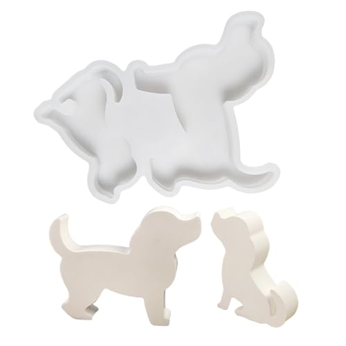 Einfach zu bedienende Silikonform, handgefertigt, Hund, Hundefigur, Handwerk, dekorative Form zum Basteln von Uitndvyte