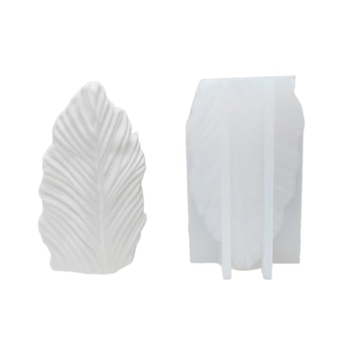 Elegante Silikonform aus Kunstharz für Vasen, flexibel, Blattform, zur Herstellung von Schmuckvasen von Uitndvyte