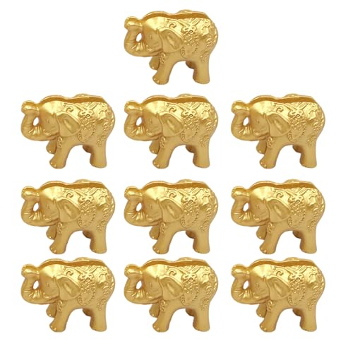 Eleganter zarter goldener Sitzkartenhalter mit goldenem Elefant für Visitenkarten und Eventinformationen Eleganter zarter goldener Sitzkartenhalter mit goldenem Elefant für Visitenkarten und Eventinformationen von Uitndvyte