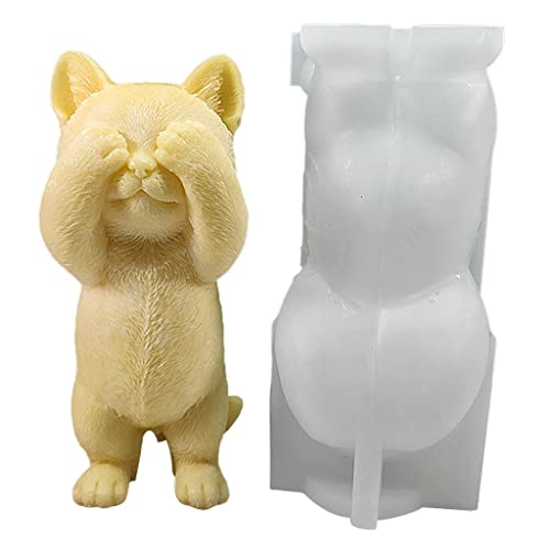 Epoxidharzform, stehende Katze, Silikonform für Katze, Duftkerze, Epoxidharzform für Heimdekoration von Uitndvyte