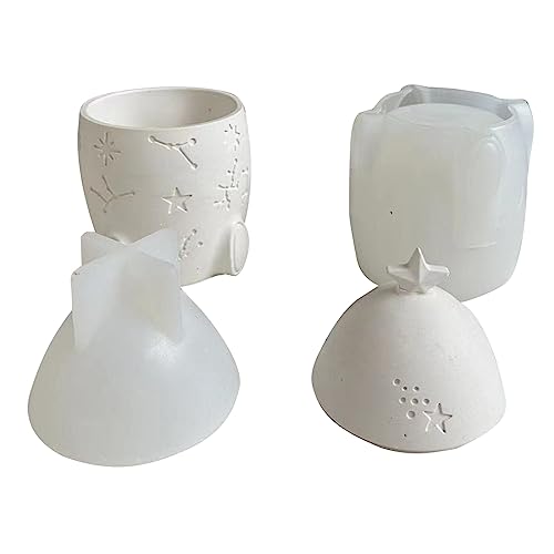 Form Handgefertigter Beton-Gips-Stifthalter, Epoxidharz, Kerzenhalter und dekorative Topfherstellung von Uitndvyte