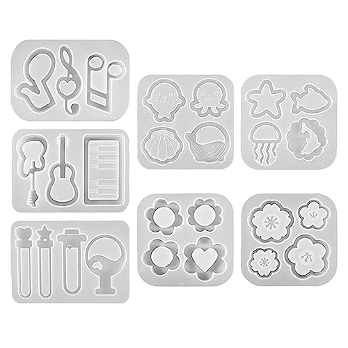 Glänzende geometrische Blumenformen aus Silikon Epoxidharz Schlüsselanhänger Anhänger Schmuck Tasche Dekoration Handwerk Glänzende geometrische Blumenformen aus Silikon Epoxidharz Schlüsselanhänger Anhänger Schmuck Tasche Dekoration Handwerk von Uitndvyte