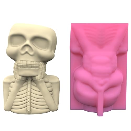 Halloween-Gips-Silikonform, Gipsform, Epoxidharz, Sukkulentenvase, Zementform, Stifthalter von Uitndvyte