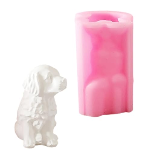 Hundekerzenform aus Silikon in Gipsform für Aromatherapie, Schreibtischdekoration, Geschenk für Handwerksliebhaber von Uitndvyte