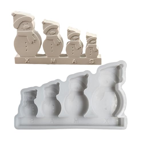 Mehrzweck-Silikonform für Schneemann, Zementform, geeignet für Weihnachtsdekorationen von Uitndvyte