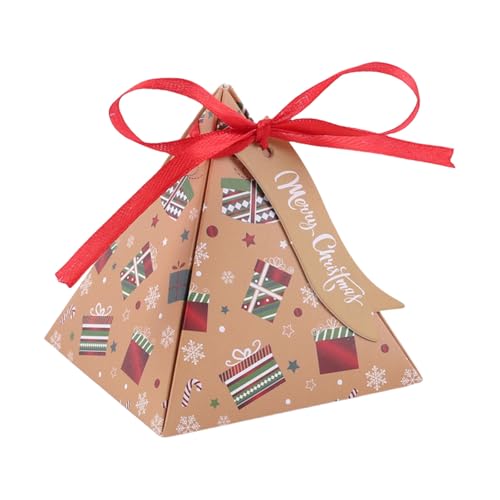 Packung mit 50 dreieckigen Süßigkeitenbehältern für Weihnachtsfeiern, elegante Partys, dreieckige Süßigkeitenbehälter von Uitndvyte