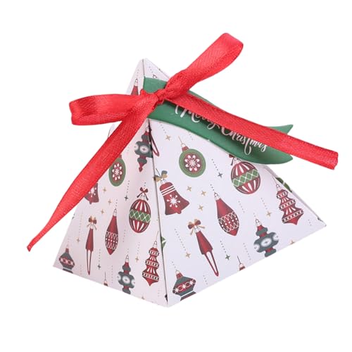 Packung mit 50 dreieckigen Süßigkeitenbehältern für Weihnachtsfeiern, elegante Partys, dreieckige Süßigkeitenbehälter von Uitndvyte