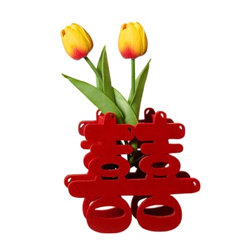 Roter Doppelcharakter-Ornament für chinesische Hochzeit, doppelte Glückseligkeitszeichen, Dekoration für Hochzeit Hochzeit Verlobung von Uitndvyte