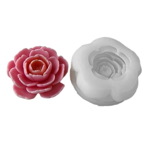 Silikon-Seifenform für Blumen, 3D-Harz, Kerzenform, Silikonform für handgefertigte Kuchendekoration von Uitndvyte