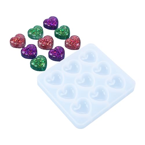 Silikonform in Tropfenform, Klebstoff in Herzform, Schokoladenform, Bastelzubehör, Harz, Schmuck, Handwerkswerkzeug von Uitndvyte