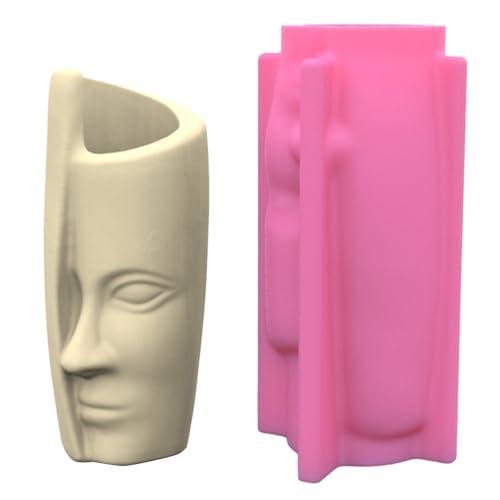 Silikonform mit menschlichem Gesicht, für Vasen, Epoxidharz, Sukkulenten, Zement, Kerzenhalter Silikonform mit menschlichem Gesicht, für Vasen, Epoxidharz, Sukkulenten, Zement, Kerzenhalter von Uitndvyte