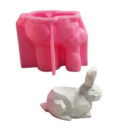Stabiles Silikonformen-Set für Kaninchenkerzen, vielseitig verwendbar, tragbar, Gips, Bastelbedarf, verschiedene Größen Stabiles Silikonformen-Set für Kaninchenkerzen, vielseitig verwendbar, tragbar, Gips, Bastelbedarf, verschiedene Größen von Uitndvyte