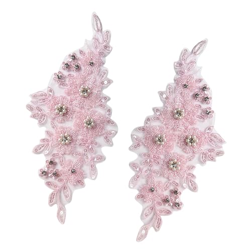 Strass-Perlen zum Aufnähen, Applikation, Stickerei, Blumen-Applikation für Damen, Abendkleid, Brautkleid, Hochzeitskleid Strass-Perlen zum Aufnähen, Applikation, Stickerei, Blumen-Applikation für Damen, Abendkleid, Brautkleid, Hochzeitskleid von Uitndvyte