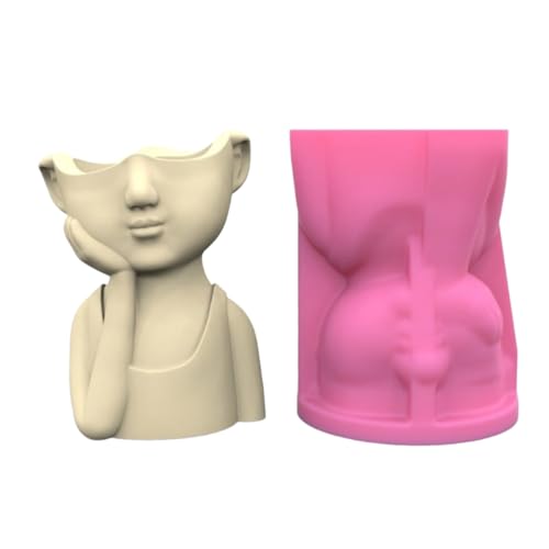 Sukkulenten-Pflanzgefäß aus Silikon zum Pflanzen von Kindern, Epoxidharz-Topf, Kerzenhalter, Stifthalter, Vase, Form zur Dekoration des Hauses von Uitndvyte