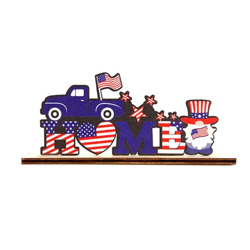 Tischdeko 4. Juli Tischdekoration Jubiläum Tischdekoration patriotisches Tischschild Holz Unabhängigkeitstag Deko von Uitndvyte