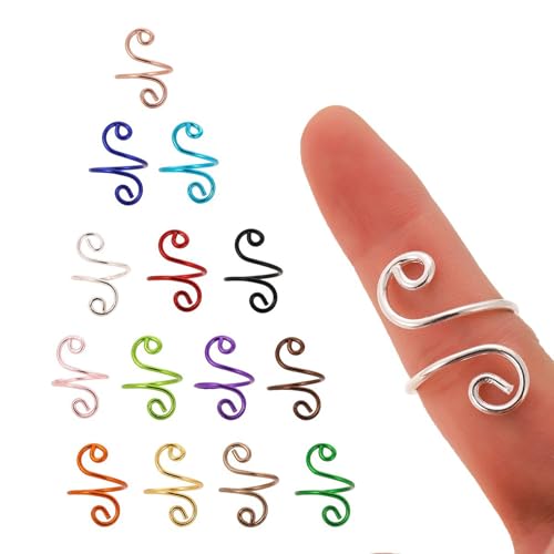Uitndvyte 10/14/15 Stück Schlangenform, gehäkelt, Spannringe, offen, verstellbar, Häkelringe Uitndvyte 10/14/15 Stück Schlangenform, gehäkelt, Spannringe, offen, verstellbar, Häkelringe von Uitndvyte
