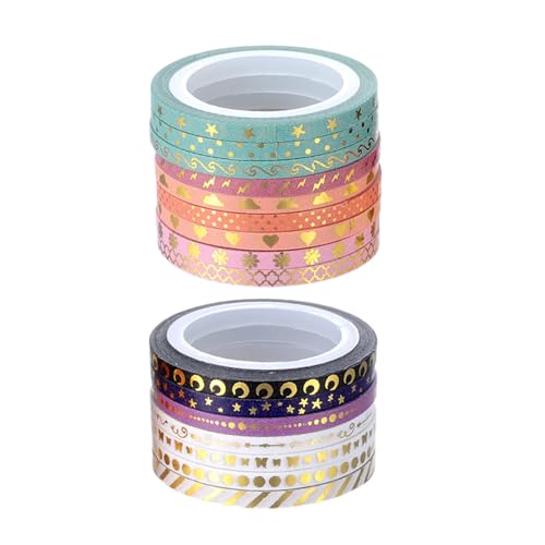 Uitndvyte 16 Roll Glitzernder Washis Tape Dekorative Tape Handkontakt Künstler Klebeband Für Scrapbooking Dekoration Uitndvyte 16 Roll Glitzernder Washis Tape Dekorative Tape Handkontakt Künstler Klebeband Für Scrapbooking Dekoration von Uitndvyte