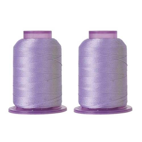 Uitndvyte 2 Spulen Farbwechselgarn Polyester Nähgarn für Nähmaschine, Handnähen, Stickerei, 450 Meter pro Spule von Uitndvyte