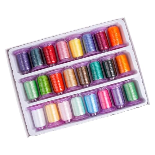 Uitndvyte 274 m Polyester-Stickgarn, Nähgarn, 24 Farben, für Handnähmaschinen Uitndvyte 274 m Polyester-Stickgarn, Nähgarn, 24 Farben, für Handnähmaschinen von Uitndvyte