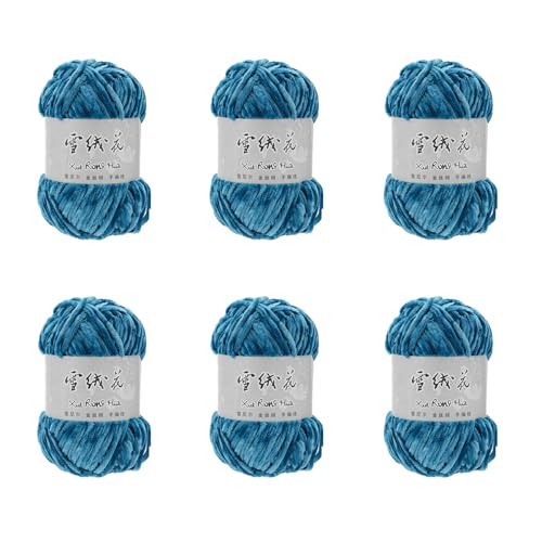 Uitndvyte 6 Rollen weiches Häkelgarn, 100 g pro Rolle, Babydecken-Garn, Häkelgarn für Häkelprojekte Uitndvyte 6 Rollen weiches Häkelgarn, 100 g pro Rolle, Babydecken-Garn, Häkelgarn für Häkelprojekte von Uitndvyte