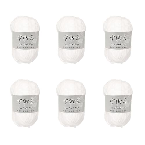 Uitndvyte 6 Rollen weiches Häkelgarn, 100 g pro Rolle, Babydecken-Garn, Häkelgarn für Häkelprojekte Uitndvyte 6 Rollen weiches Häkelgarn, 100 g pro Rolle, Babydecken-Garn, Häkelgarn für Häkelprojekte von Uitndvyte